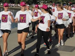 Walkers step out to back donating for life