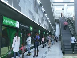 Rail loop to run round travel times