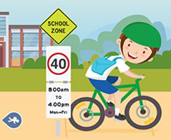 Friday steps up to Walk Safely School Day