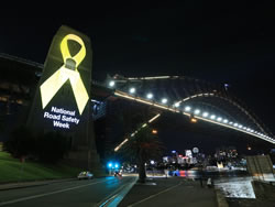 Landmarks light up to mark lives lost