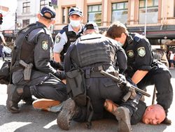 Police on the beat to beat out protests