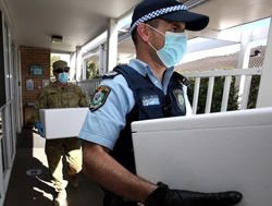 Police add care to virus compliance checks