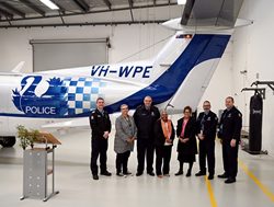 Police plane flies high with Aboriginal flag