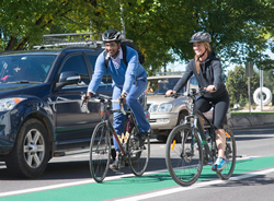 CRA takes to bikes as city cars left home.