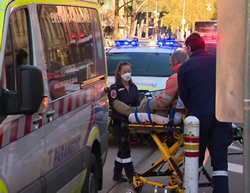 Ambulances taking paramedics for a ride