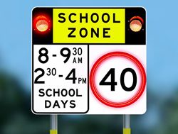 School speed signals out to teach a lesson