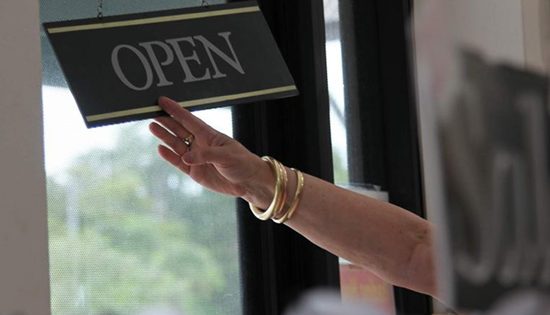 Vaccination targets open shop doors