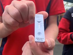 Rapid virus tests greet kids back at school