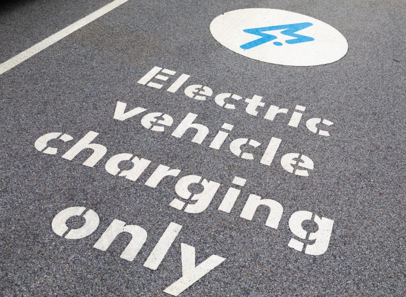 Electric Vehicle (EV) charging only carpark