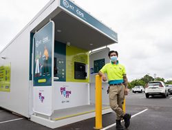 New vending machine has cash for trash