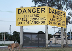 Boaties warned of powerlines up and down