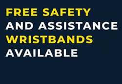 Free wristbands to wrap up safe events