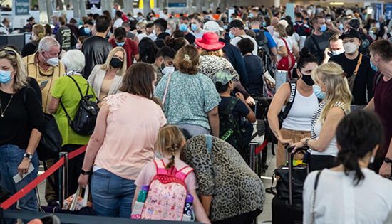 Airport crowds unsafe says PS union