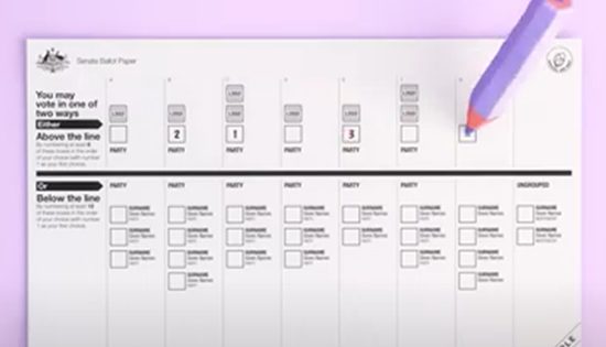 AEC votes for videos to show voters how to vote