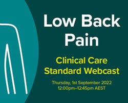New health standard for dodgy backs
