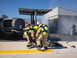 Firefighters put heat in new training ground