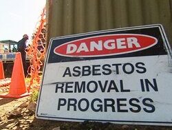 Safety messages warn of asbestos danger