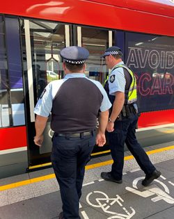 Police put rail traffic through its tracks