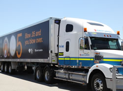 Trucks drive safety messages to regions