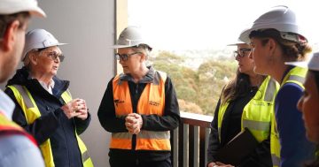Premier announces construction milestone as criticism of Labor's housing plan grows
