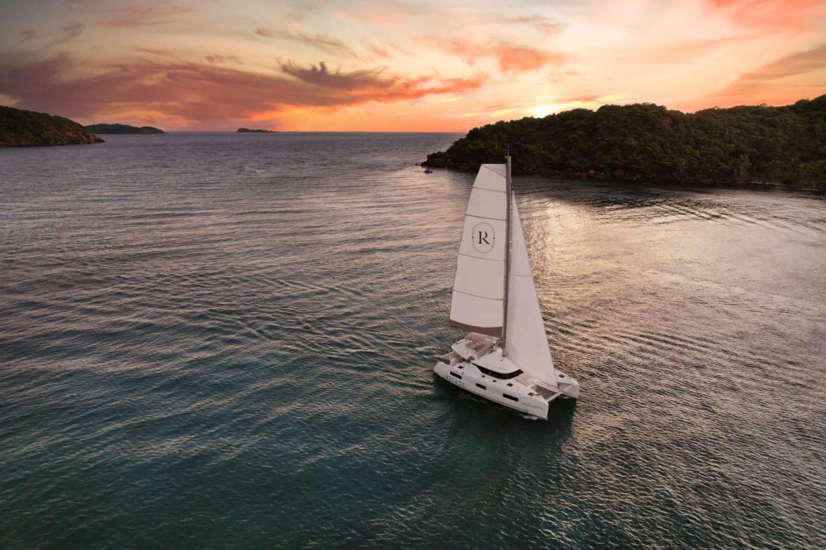 Families can explore the island’s stunning coastline on Serenity, Regent Phu Quoc’s private yacht.