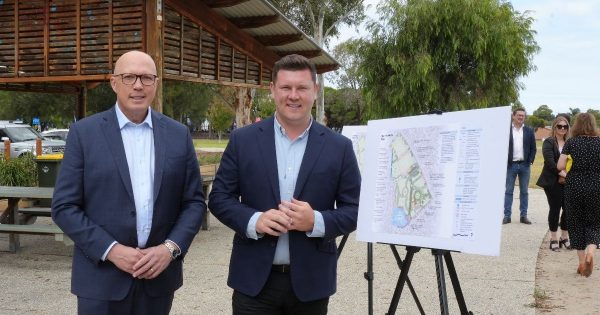 Peter Dutton launches Liberal Nathan Conroy’s campaign in Dunkley