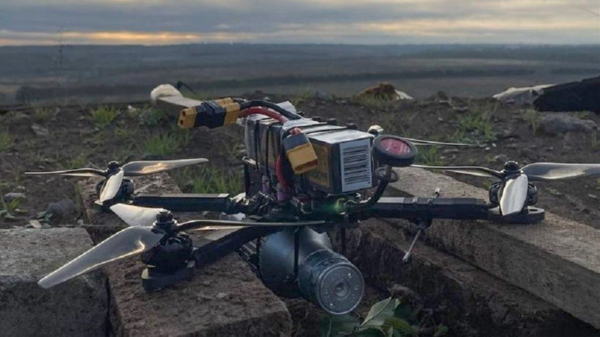 Ukrainian drone with explosives