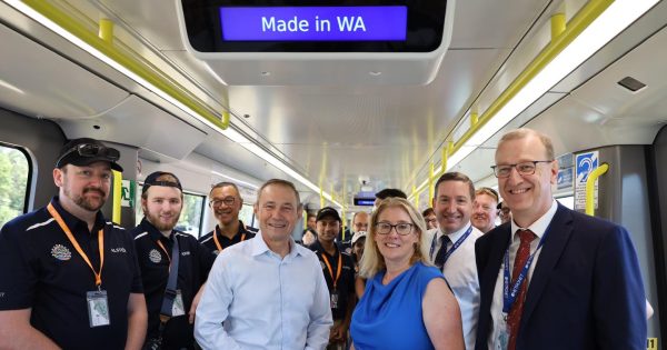 WA's first locally made METRONET train embarks on maiden journey