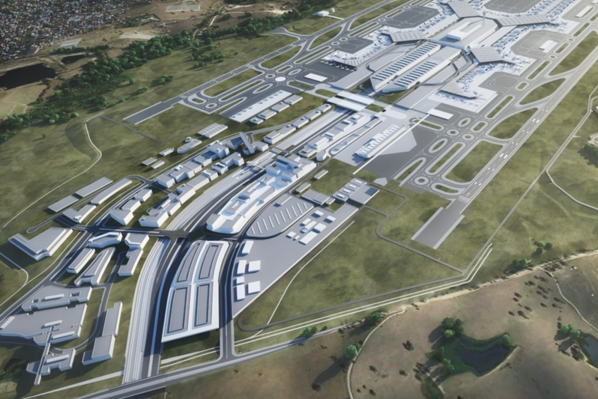 artist's impression of airport business park