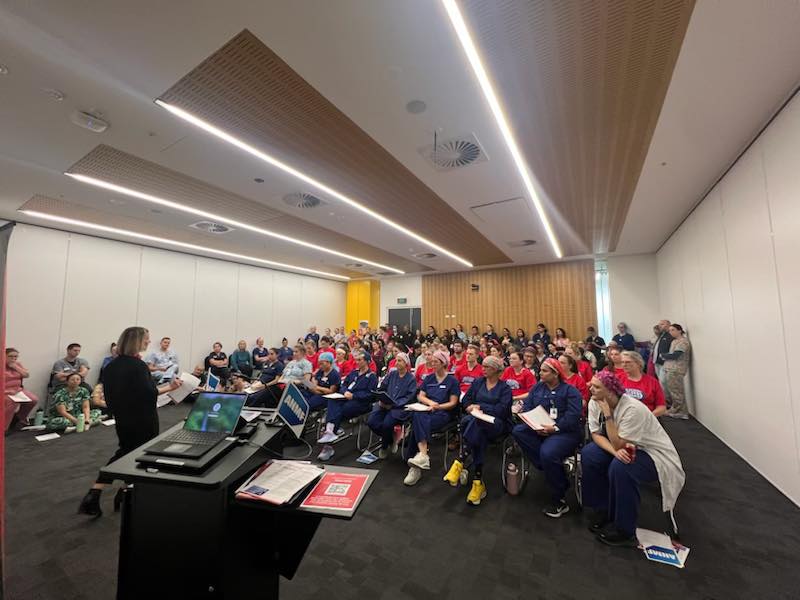 ANMF meeting at Monash Medical Centre Clayton.