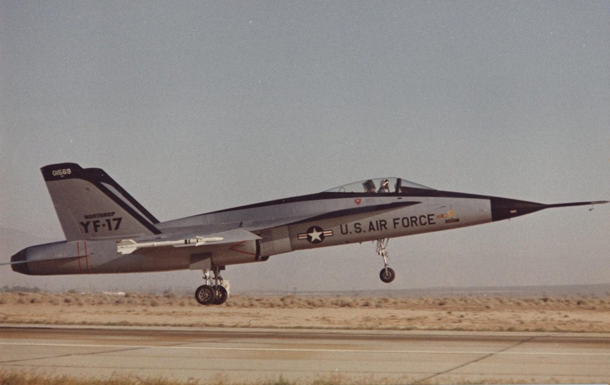 YF-17 first flight