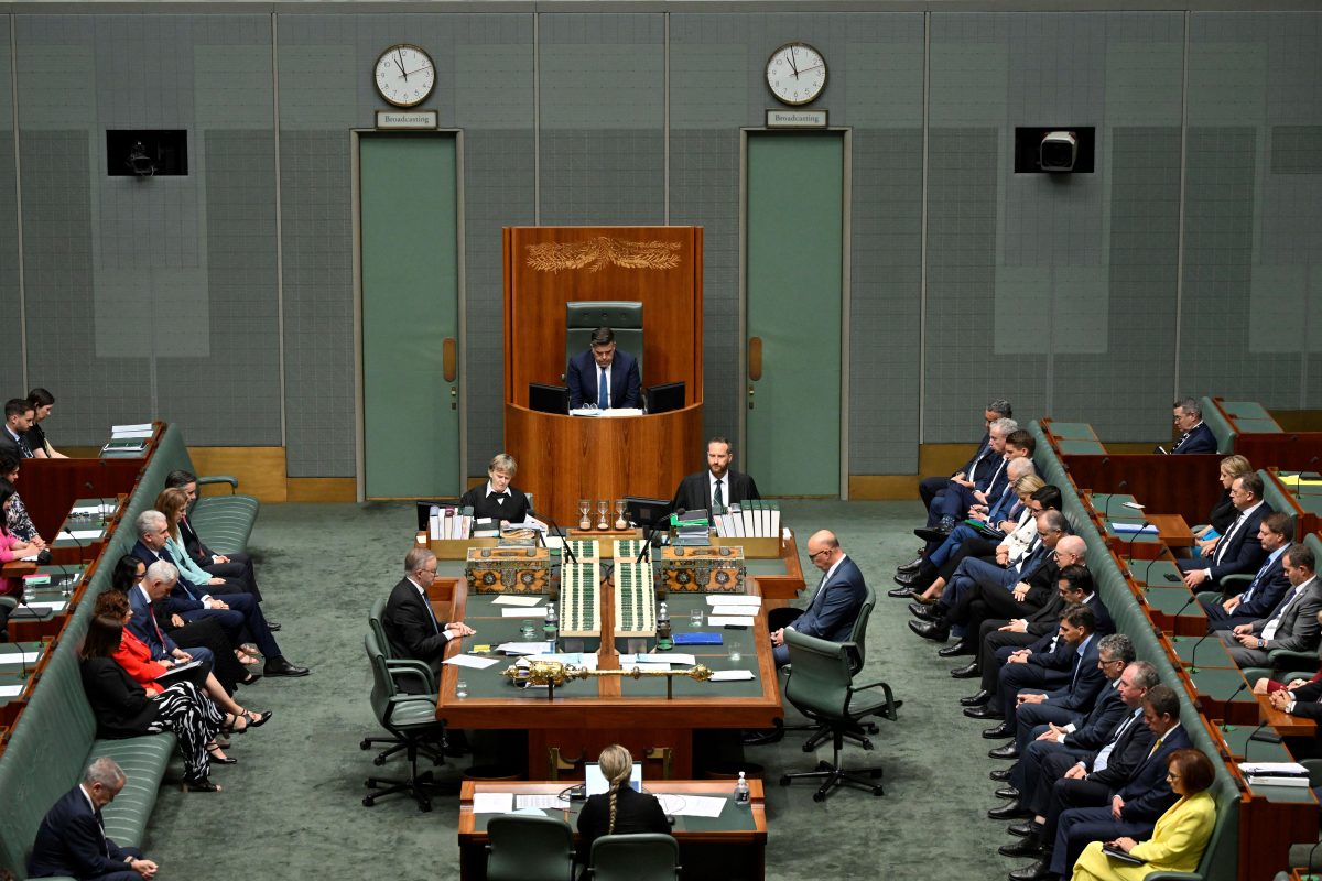 Federal Parliament sitting