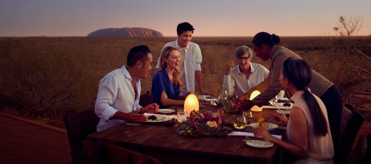 people dining near Uluru