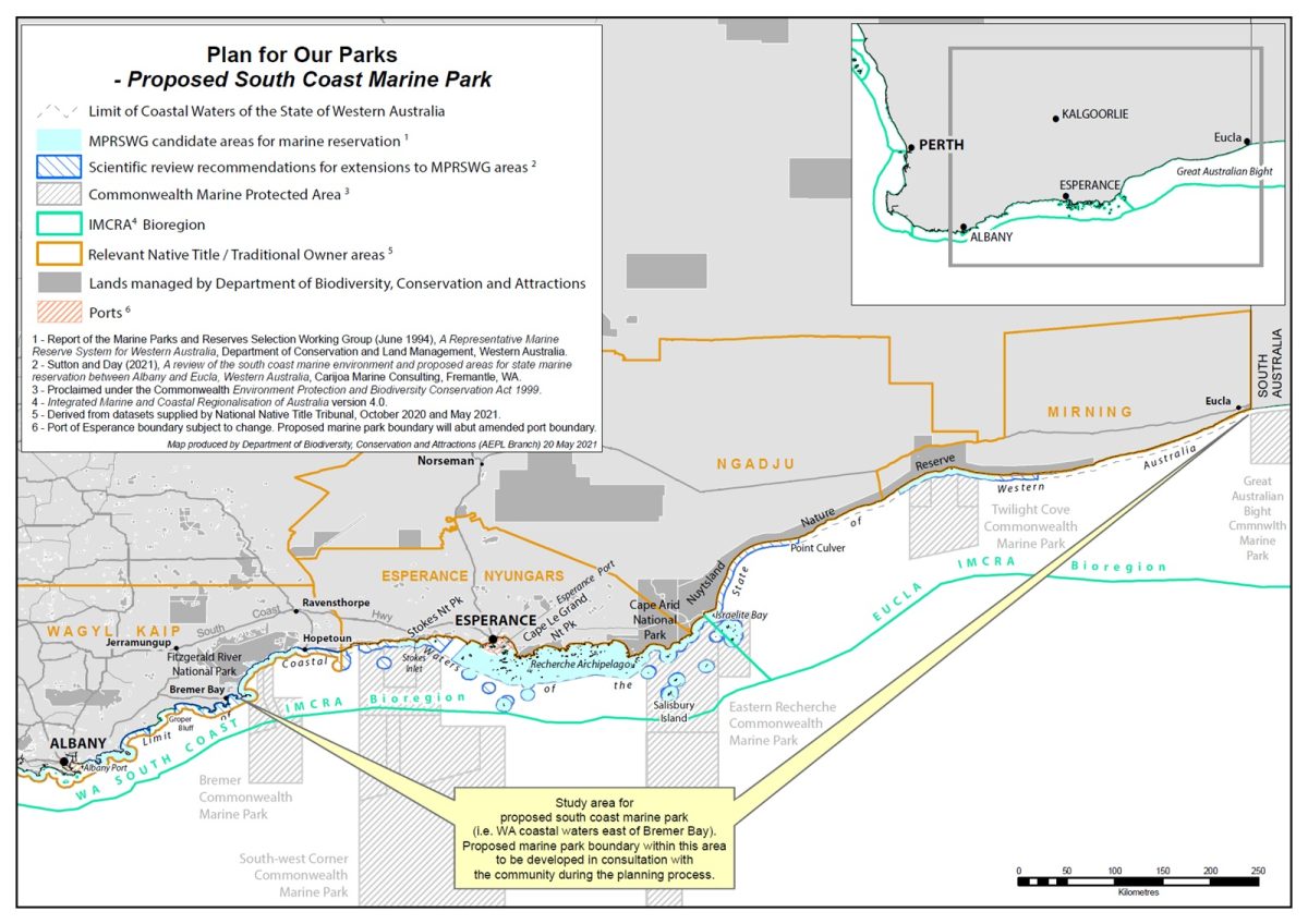 marine park map