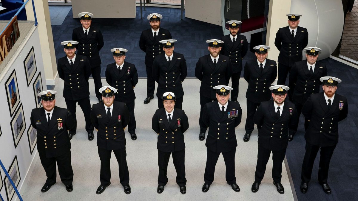 UK Royal Navy graduates