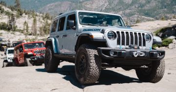 Old-school Wrangler does its stuff