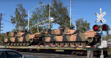 First Australian Army-bound M1A2 Abrams tanks sighted in California
