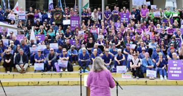 Over 500 public sector workers from across WA take part in wages rally