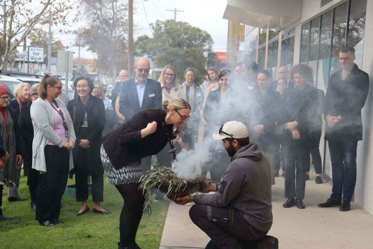 Welcome to Country smoking ceremony