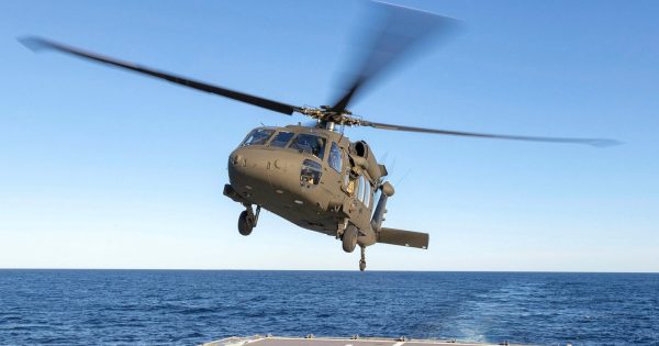 Army’s new Black Hawk helicopters conduct first series of sea trials