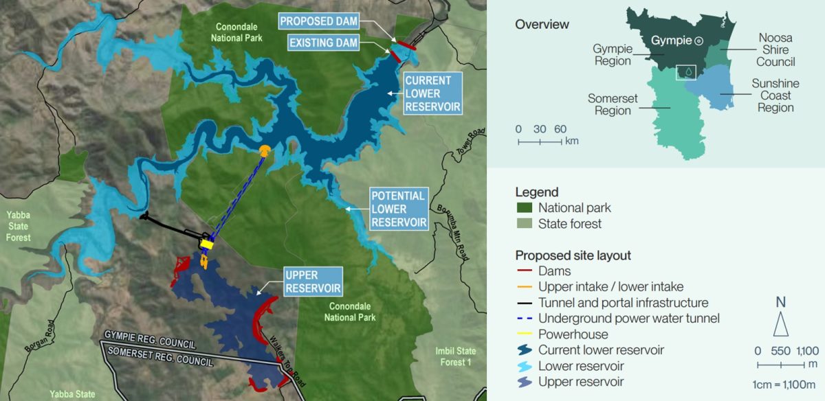 Pumped hydro project map