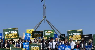 Farmers muster a modest protest in Canberra