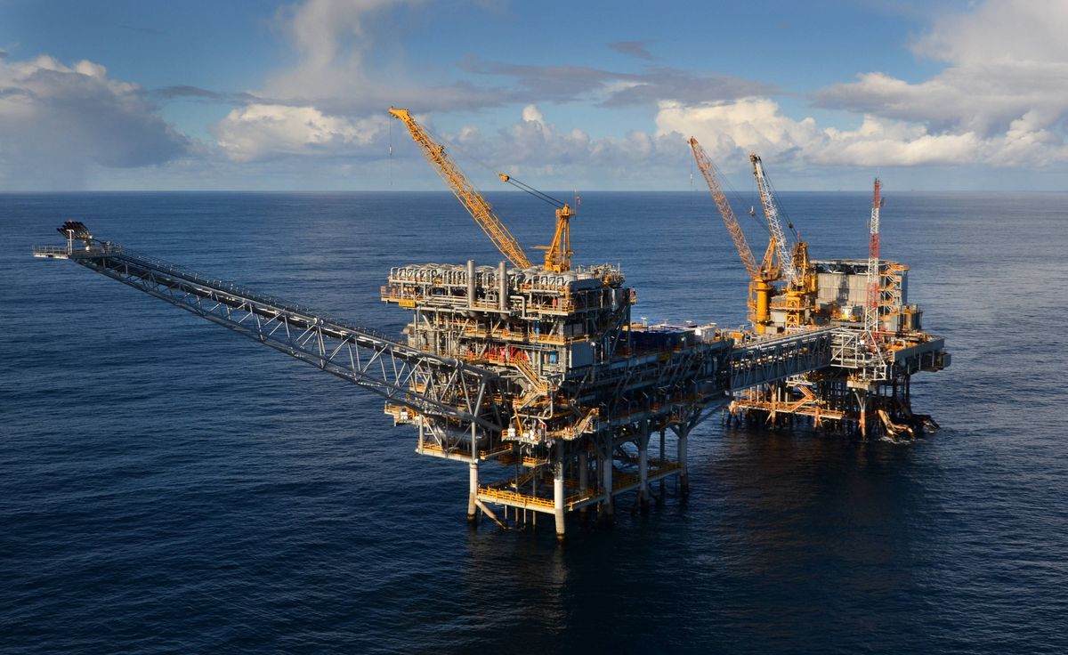 The Marlin B offshore platform in the Bass Strait.