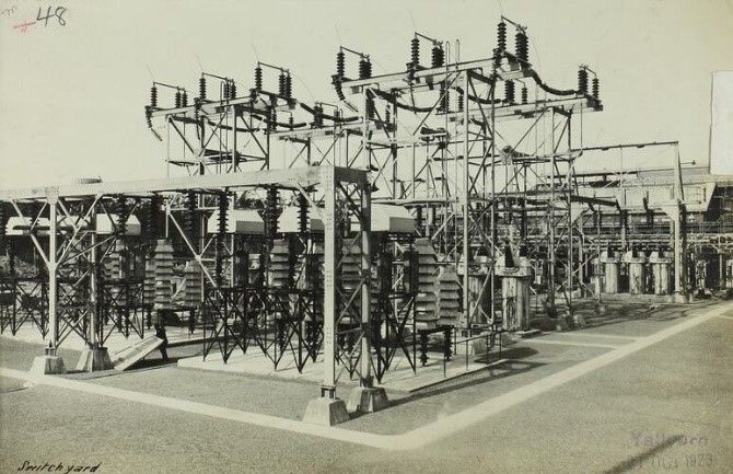 State Electricity Commission, Switch Yard, Power Station, Yallourn Victoria, October 1923.