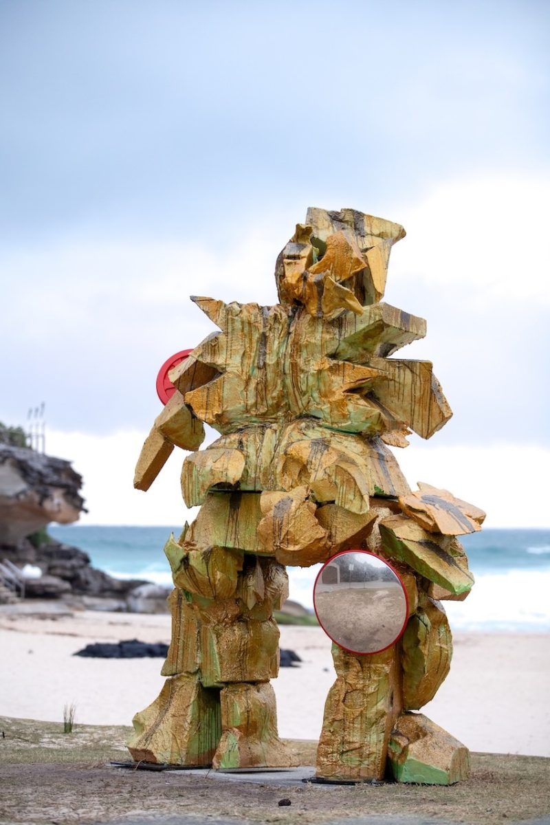 Justene Williams with Glittering Principle Sydney Shiela, which forms part of the Sculpture by the Sea, Bondi 2024 exhibition, running until 4 November.