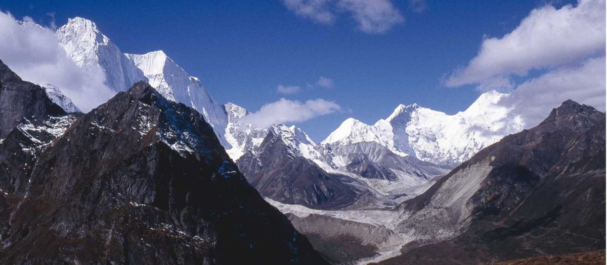 mountain and glacier