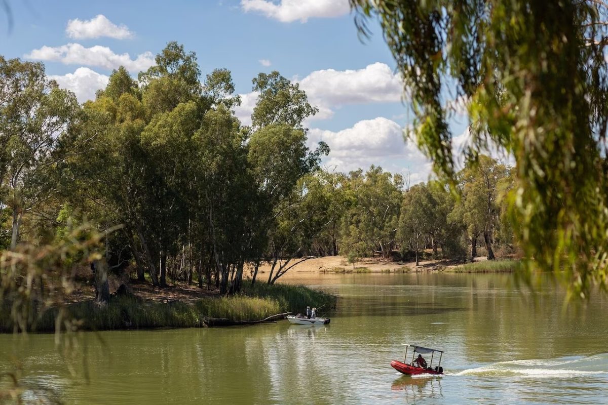 boats on a country river