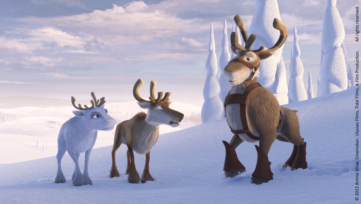 reindeer in a scene from an animated movie