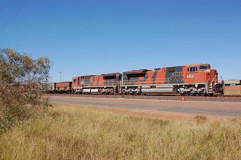 photo of an iron ore train