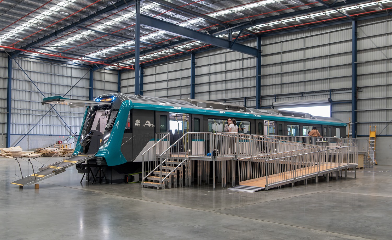 Sydney metro train mockup